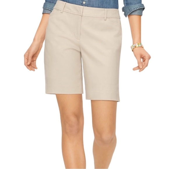 NEW Talbots Khaki 5” Chino Perfect Shorts